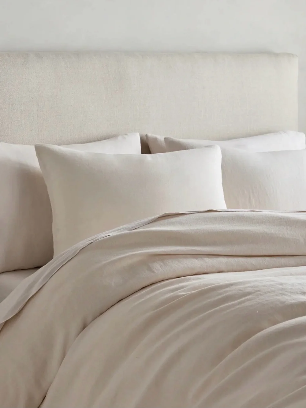 Quince Organic European linen Duvet Cover & Pillowcase Set in Light sand